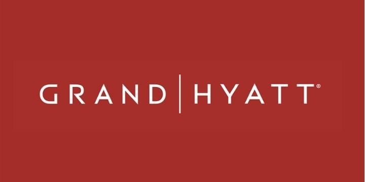 A logo or Grand Hyatt showcasing TSWING Wholesale Tea partners