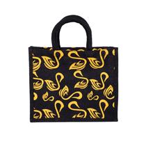 Black Jute Bag - Shop-Teas-Online-TeaSwan